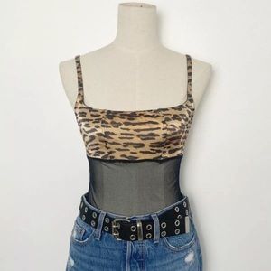Vintage Victoria Secret leopard cheetah top